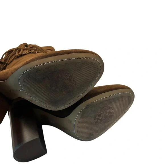 VINCE CAMUTO Suede Fringe boot Fermel Slouch Tassel Boots Western size 8 - Picture 8 of 10